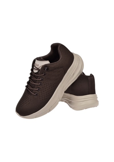 Pullman Triko Kadın Spor Ayakkabı Sneaker Dum-518 Kahve Kahverengi