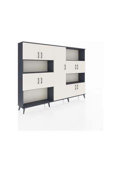 Arges Dolap 10 Raflı 9 Kapaklı 220x30x163 Antrasit-aytaşı/antrasit Aytası/antrasıt - Antrasıt Arges Dolap 10 Raflı 9 Kapaklı 220x30x163 Antrasit-aytaşı/antrasit Aytası/antrasıt - Antrasıt