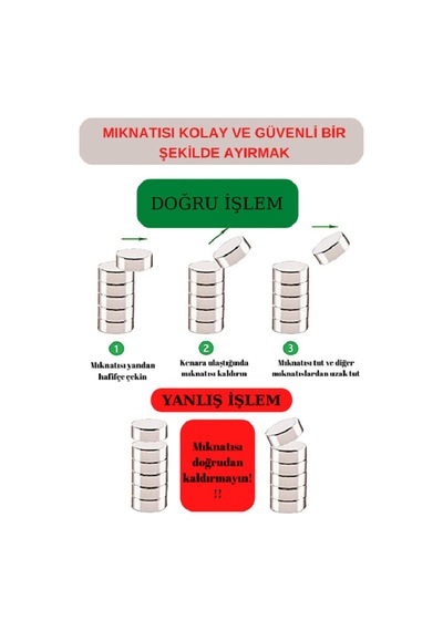 10 Adet 15x2 Güçlü Yuvarlak Neodyum Mıknatıs, Çap: 15 Mm Kalınlık : 2 Mm