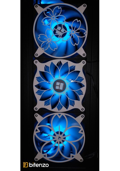 Çiçek Temalı 3 Lü 120x120 Mm Oyun Pc Aksesuarı, Masaüstü Bilgisayar Fan Kapağı Fan Kapağı Seti Beyaz