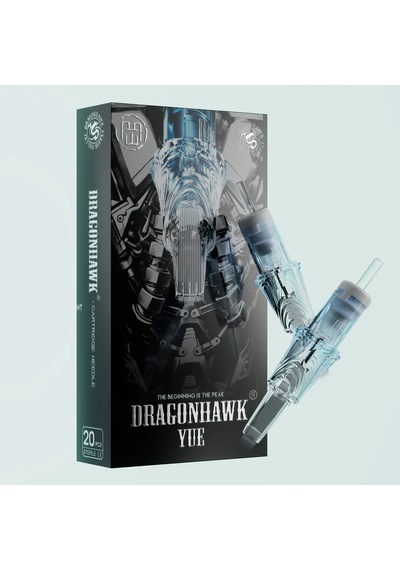 Dragonhawk Yue 1007 Rm-1 7 Rm 0.30 Mm Round Magnum Long Taper Kartuş Dövme İğnesi 20 Adet