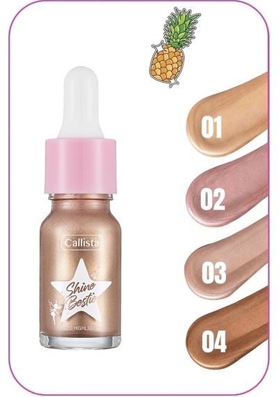 Callista Shine Bestie Highlighter Işıltılı Likit Aydınlatıcı - 03 Twinkle Pixie