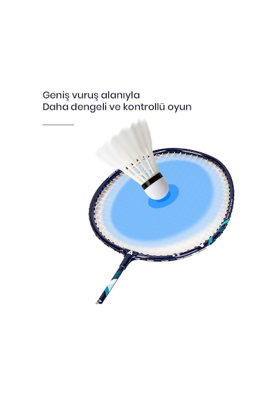 Agnıte F2108 Badminton Raket Seti 2 Raket + 3 Badminton Topu Mavi/kırmızı