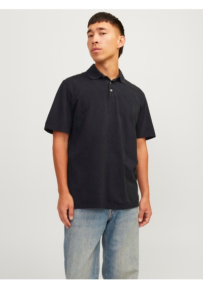 Jack & Jones Jprbluwıllıam Wash Ss Polo Sn Black Black Siyah