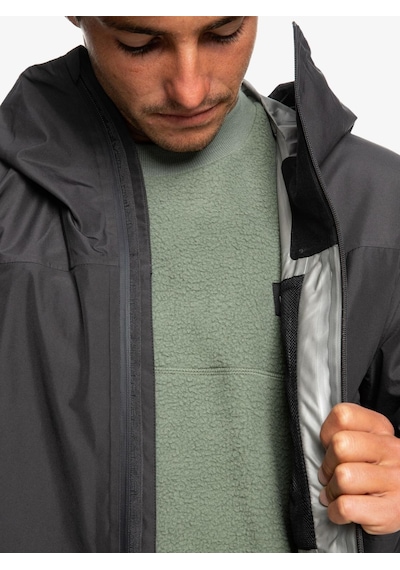 Quiksilver Over Cast Gore Tex Jk Erkek Mont-27815-Koyu Gri