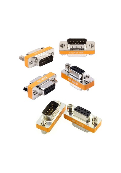 Null Modem 9 Pin Çevirici Erkek -erkek,dişi-dişi ,dişi-erkek 3'lü Çevirici Set