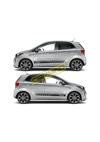 Kia Picanto Yan Şerit Sticker