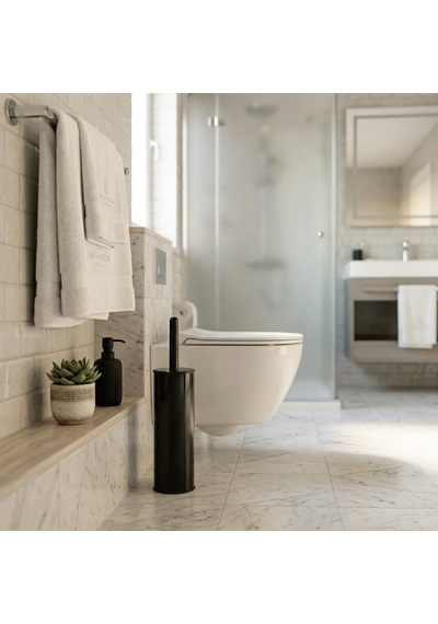 706214 Klasik Wc Fırçası Silikon Siyah Diğer