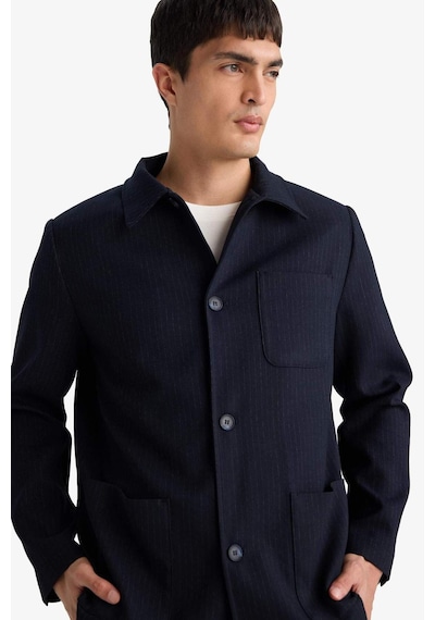 Defacto Relax Fit Pamuk Astarlı Twill Blazer Ceket G5899ax25wnnv86 Lacivert-nv86
