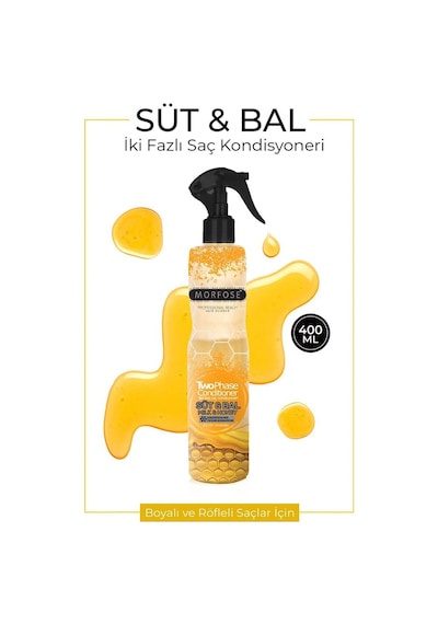 Çift Fazlı Süt & Bal Kondisyoner Fön Suyu 400 Ml - Mrfs