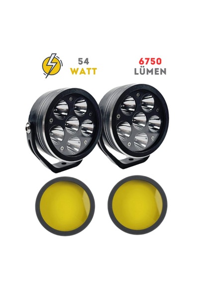 Knmaster Sunny6 54w Motosiklet Led Sis Farı