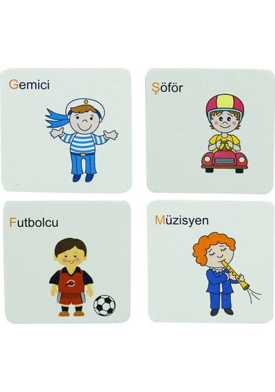 Memory 54 Parça Meslekler Hafıza Oyunu.