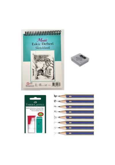 A5 Kara Kalem Çizim Set 1