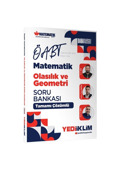 Yediiklim 2027 Öabt Meb-ags İlköğretim Ortaöğretim Lise Matematik Olasılık Ve Geometri Soru Bankası Çözümlü