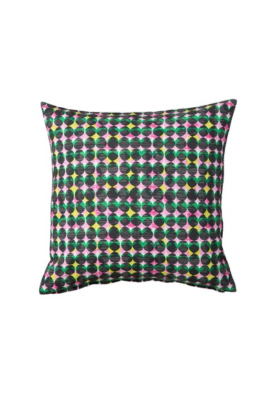 Kırlent Kılıfı, Pembe-yeşil, 50x50 Cm