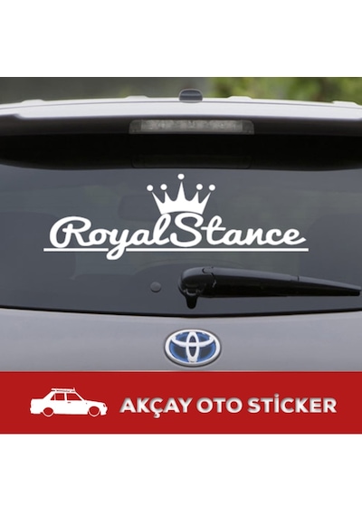 Royal Stance Sticker Taç Sticker Araba Aksesuarı Royal Oto Sticke