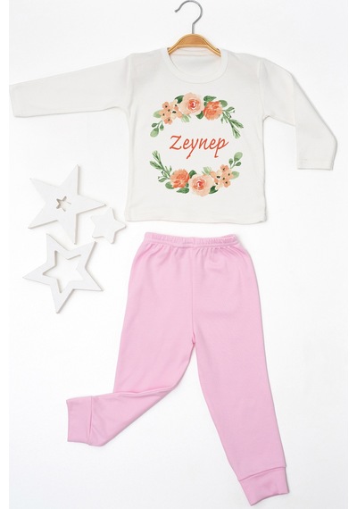 Pia Baby İsimli Kız Çocuk Pijama Takımı %100 Pamuk Penye İsme Özel Baskılı Kişiselleştirilebilir Pijama Seti 20994p14pi Krem Pia Baby İsimli Kız Çocuk Pijama Takımı %100 Pamuk Penye İsme Özel Baskılı Kişiselleştirilebilir Pijama Seti 20994p14pi Krem