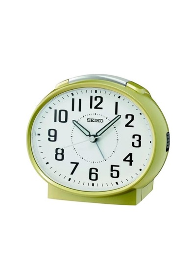 Seiko Qhk059g Sessiz Saniyeli Aydınlatmalı Bell Sesli Alarm 5 Dk Ertelemeli Masa Saati Çok Renkli