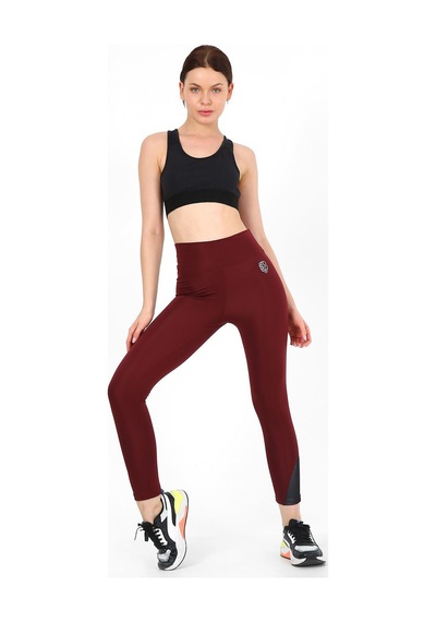 Sportonex So21s001 Essential 7/8 Tights Kadın Tayt Bordo
