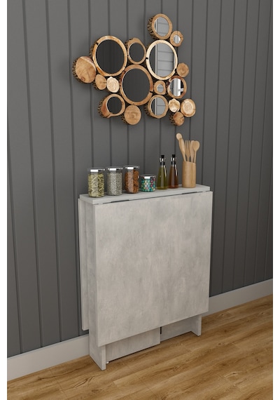Asra Trend Katlanır Mutfak Yemek Masası KM-32 %100 MDF Akıllı Çalışma Masası Retro Taş Asra Trend Katlanır Mutfak Yemek Masası KM-32 %100 MDF Akıllı Çalışma Masası Retro Taş