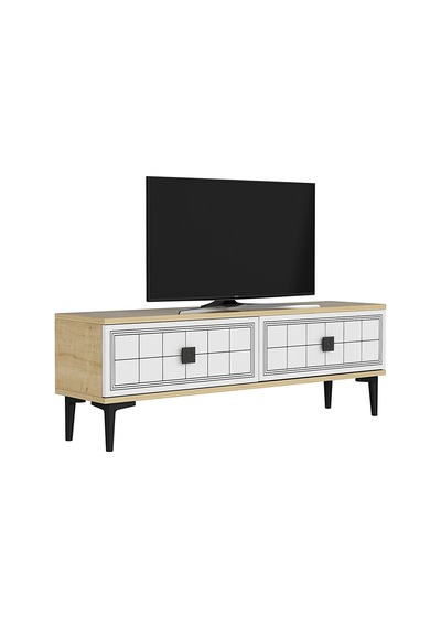 Tsa1201db - Yuka Tv Stand Safirmeşe-beyaz 120cm Safirmeşe-beyaz Tsa1201db - Yuka Tv Stand Safirmeşe-beyaz 120cm Safirmeşe-beyaz