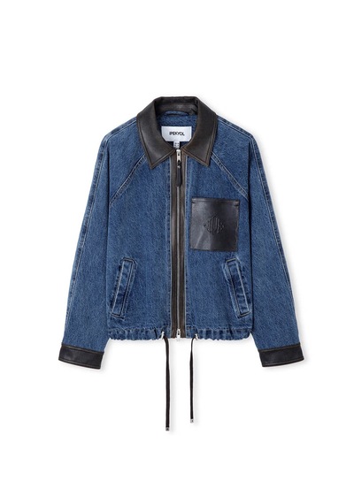 İpekyol Kumaş Mix Denim İndigo Kadın Ceket Iw6260005124