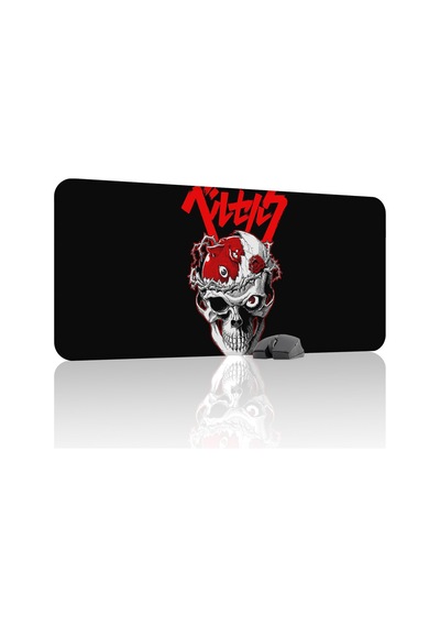 Berserk Kaymaz Dikişli Kauçuk Oyuncu Mousepad V3 - 90x40 Xxl Gaming Mouse Pad Fare Altlığı