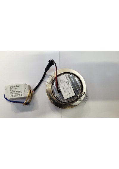5 Watt Saten Kasa Cob Led Downlight Beyaz Işık Spot 2 Adet