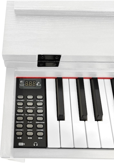 Jwin Sdp-92 Tuş Hassasiyetli 88 Tuşlu Kapaklı Dijital Piyano + Tabure - Beyaz