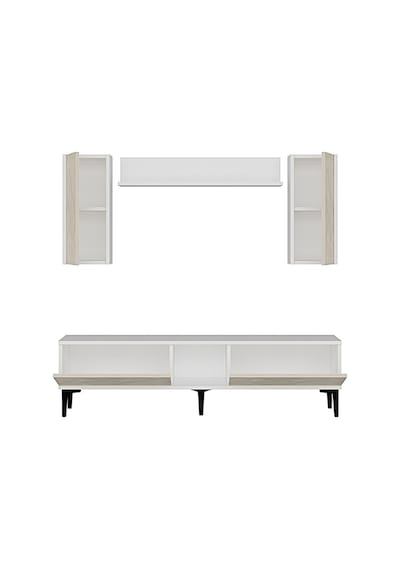 Tvr1599 Aplos Tv Ünitesi Takımı 150cm Beyaz-traverten