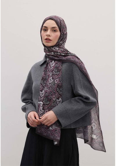 Freshscarfs Vintage Echo Desen Şal Erik Çürüğü