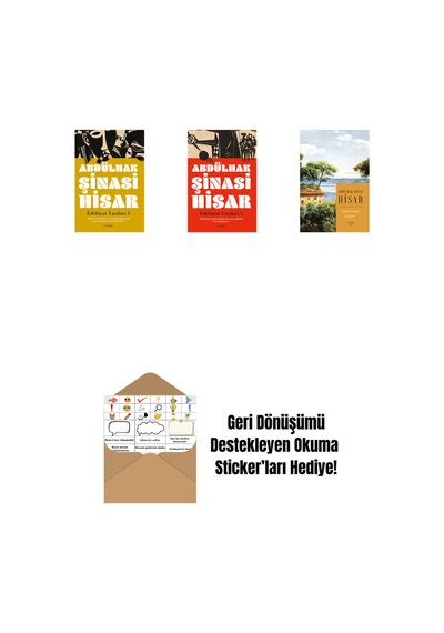 Edebiyat Yazıları 2 + Edebiyat Yazıları - 1 + Geçmiş Zaman Köşkleri Kitap Boy + Okuma Sticker'ları