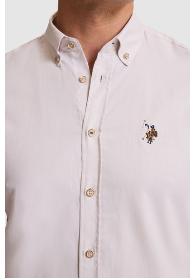 U.s. Polo Assn. Erkek Taş Gömlek Basic 50322161-vr049 Taş Rengi