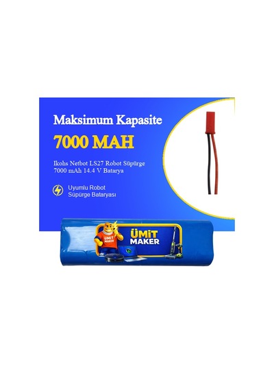 Ikohs Netbot Ls27 Robot Süpürge 7000 Mah 14.4v Batarya