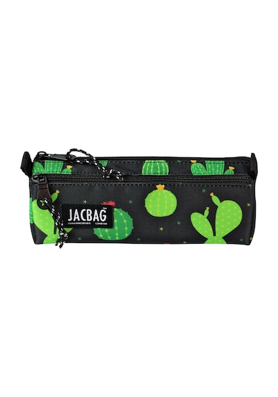 Jacbag Dual Prıme-çift Bölmeli Üçgen Tip Kalem Kutusu Dual Prime-kaktüs renkli
