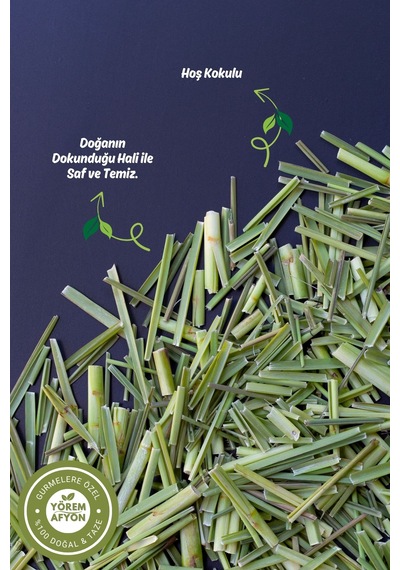 Yörem Afyon Doğanın Ferah Nefesi Limon Otu, Lemon Grass, Cymbopogon Citratus 80gr.