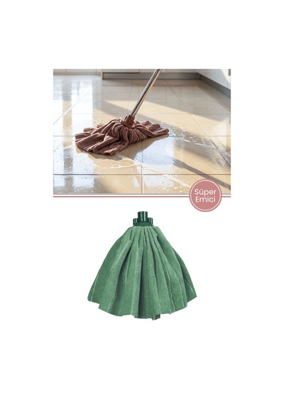 Flora F957 Süper Emici Mikrofiber Mop Jumbo, Fayans Ahşap Tüm Yüzeylerle Uyumlu Yedek Mop Başlığı Çok Renkli
