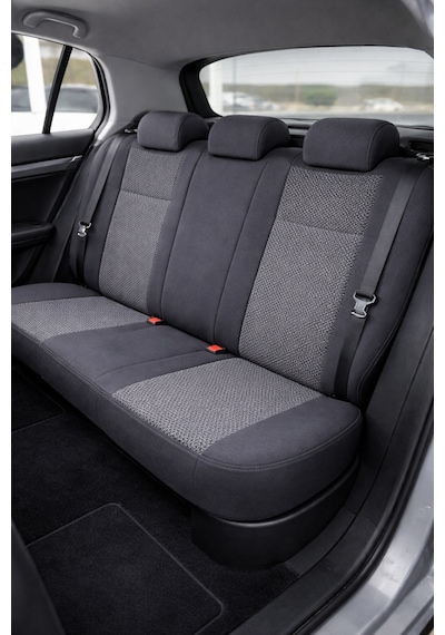 Renault Megane 2 Hatchback 2004 Aracınıza Uyum Sağlayan Tam Takım Oto Koltuk Kılıfı - Riva Serisi Gri