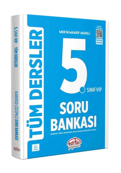 Editör Yayınları 2025 5.sınıf Vip Tüm Dersler Soru Bankası