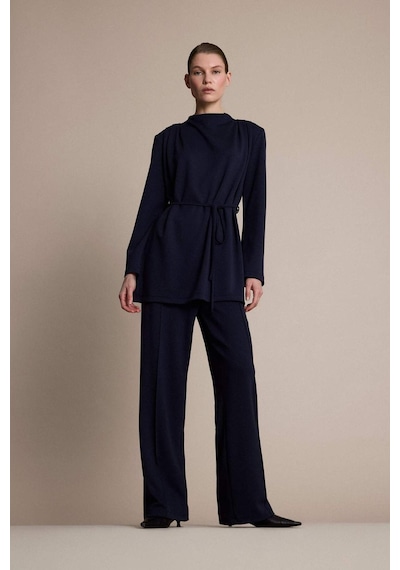 Defacto Wide Leg Geniş Bol Paça Pantolon G4837ax25wnnv243 Lacivert-nv243 Defacto Wide Leg Geniş Bol Paça Pantolon G4837ax25wnnv243 Lacivert-nv243