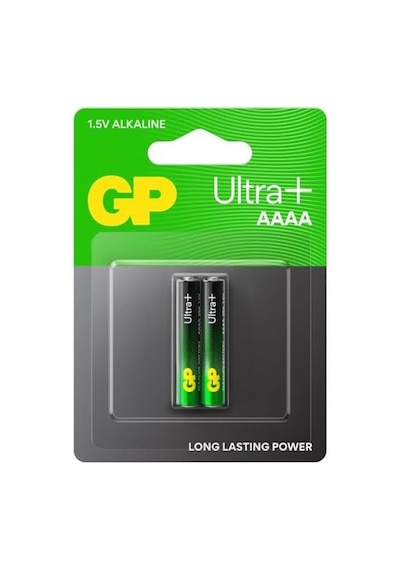 Gp Batteries 25a Ultra Plus Lr8d425/e96/aaaa Boy İncenin İncesi Pil, 1.5 Volt, 2'li Kart