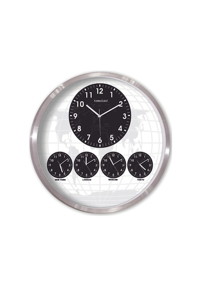 Time Gold 5'Li Dünya Saati Metal 60 Cm (239193015) Altın