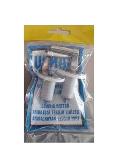 Üstten Sıkmalı Metal Klozet Kapak Vidası Açık Bej