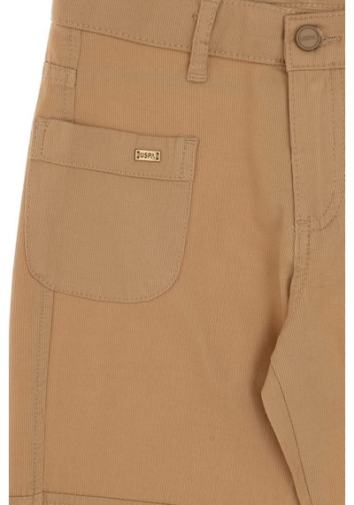 U.S. Polo Assn. Kız Çocuk Camel Kargo Kanvas Pantolon 50300869-VR015