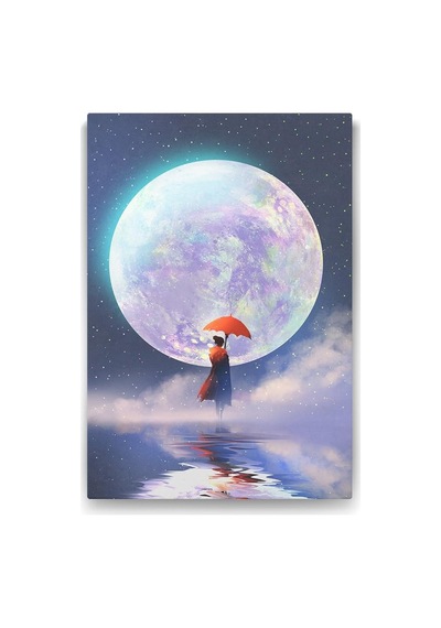 Ayrex Muhteşem Ay Ve Kadın Tablosu - 60x90cm Diğer