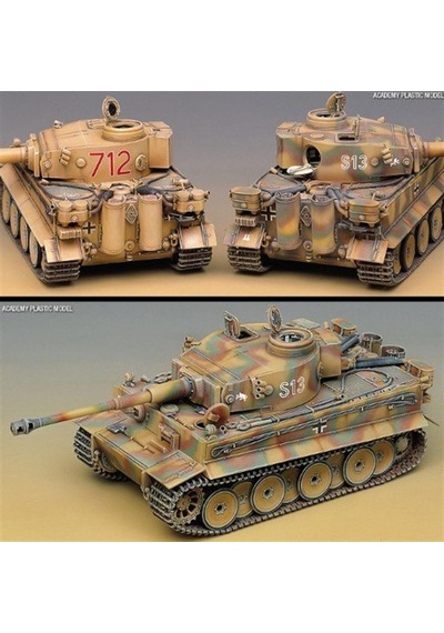 Academy 13239 1/35 Ölçek, German Tiger-ı Erken Dönem Tankı, Plastik Model Kiti-51231