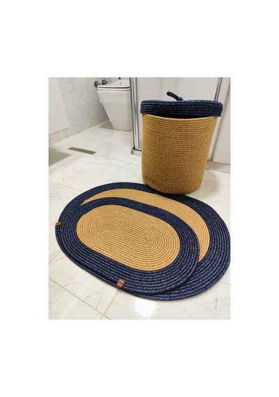 Jüt Hasır 3 Lü Banyo Paspas Takımı Bohem Tarzı Banyo Takımı Paspas:50x80/ 40x60 /sepet/25x25 Hasır Kırçılmavi Hasır Kırçılmavi Jüt Hasır 3 Lü Banyo Paspas Takımı Bohem Tarzı Banyo Takımı Paspas:50x80/ 40x60 /sepet/25x25 Hasır Kırçılmavi Hasır Kırçılmavi