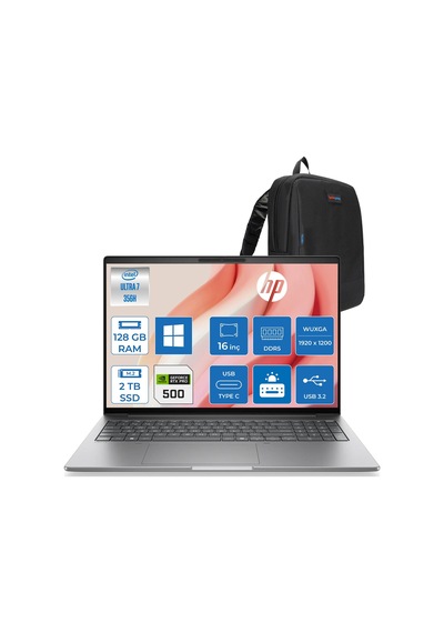 HP Zbook 8 G2i DN5Z2EAH39 Ultra 7 356H 128 GB 2 TB SSD RTXPRO500 16" W11H Dizüstü Bilgisayar + Çanta