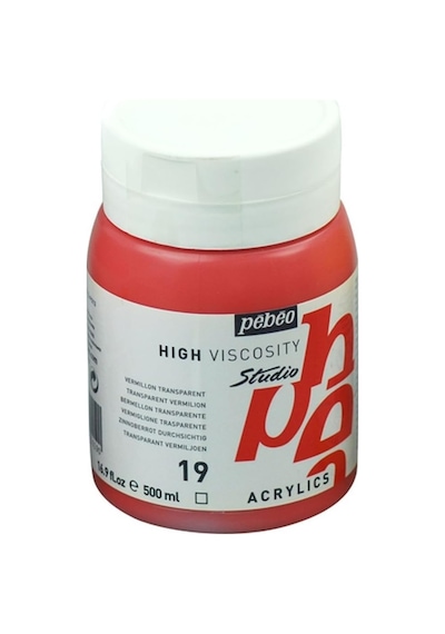 Pebeo 171 19 Akrilik Boya, 500 Ml Çok Renkli