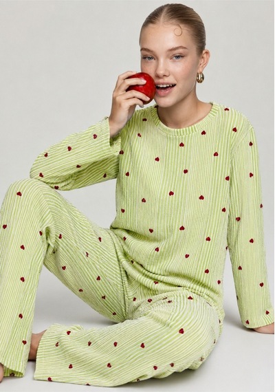 Norcia Sports Kadın Çizgili Kalp Desenli Uzun Yeşil Pijama Takımı Çok Renkli - 929322976 Çok Renkli - 929322976 Çok Renkli Norcia Sports Kadın Çizgili Kalp Desenli Uzun Yeşil Pijama Takımı Çok Renkli - 929322976 Çok Renkli - 929322976 Çok Renkli